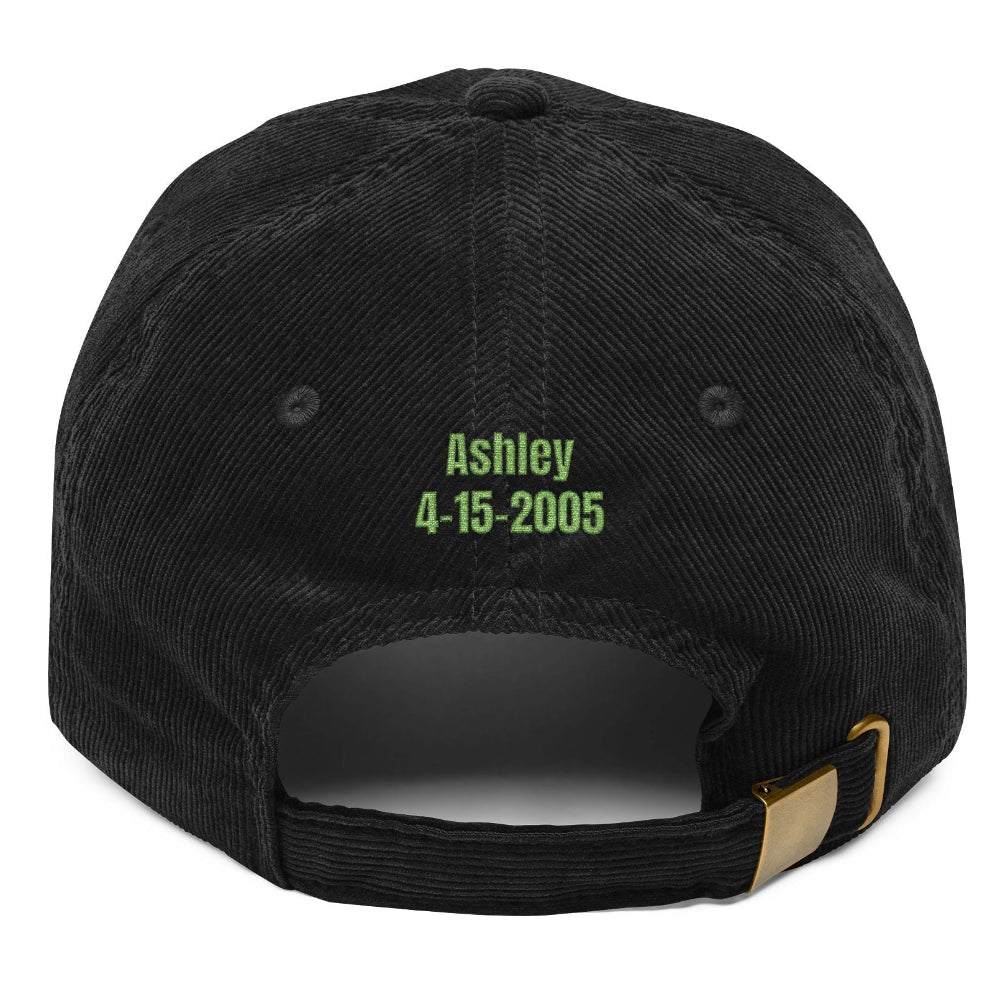 I’m Not Moody I’m Mourning Customizable Embroidered Corduroy Grief Cap