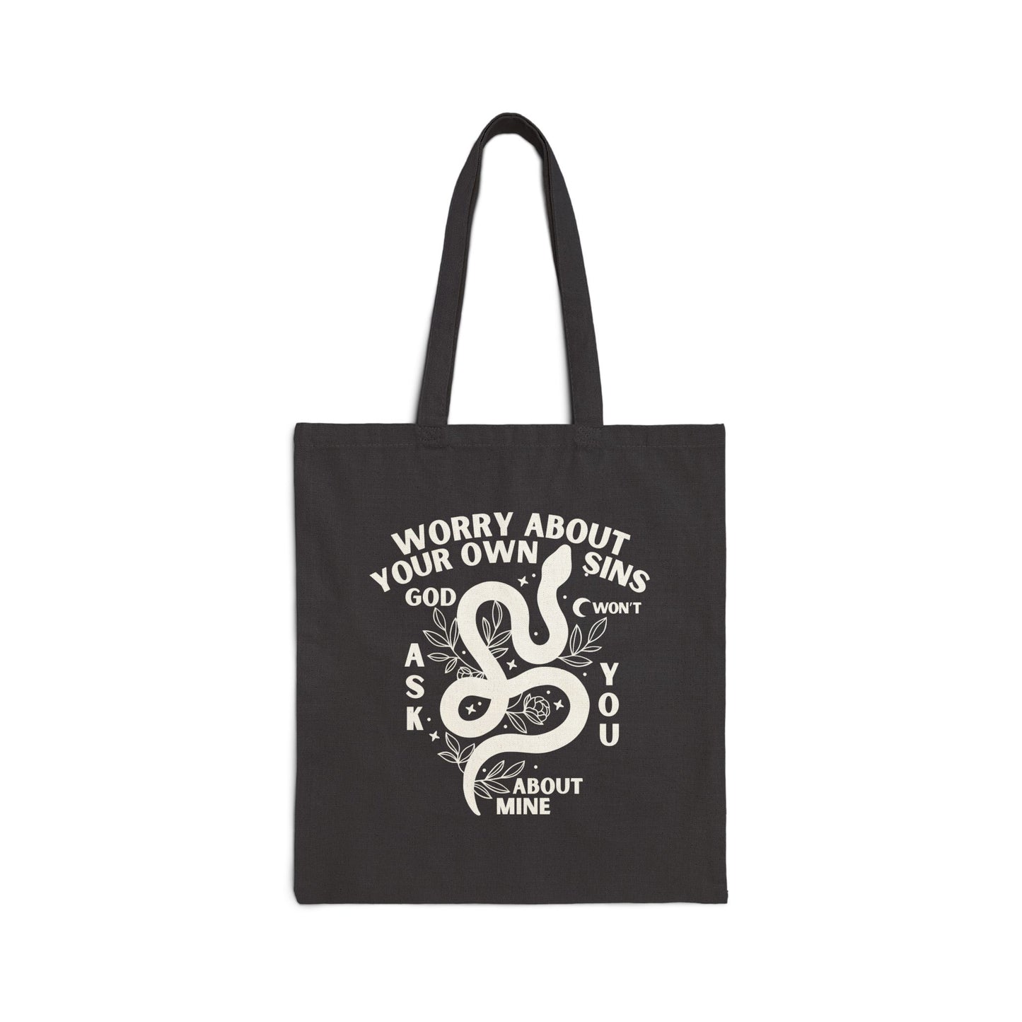 Worry About Your Own Sins Cotton Canvas Bag