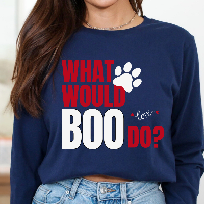 Hey Boo Dog Lover Long Sleeve T-Shirt