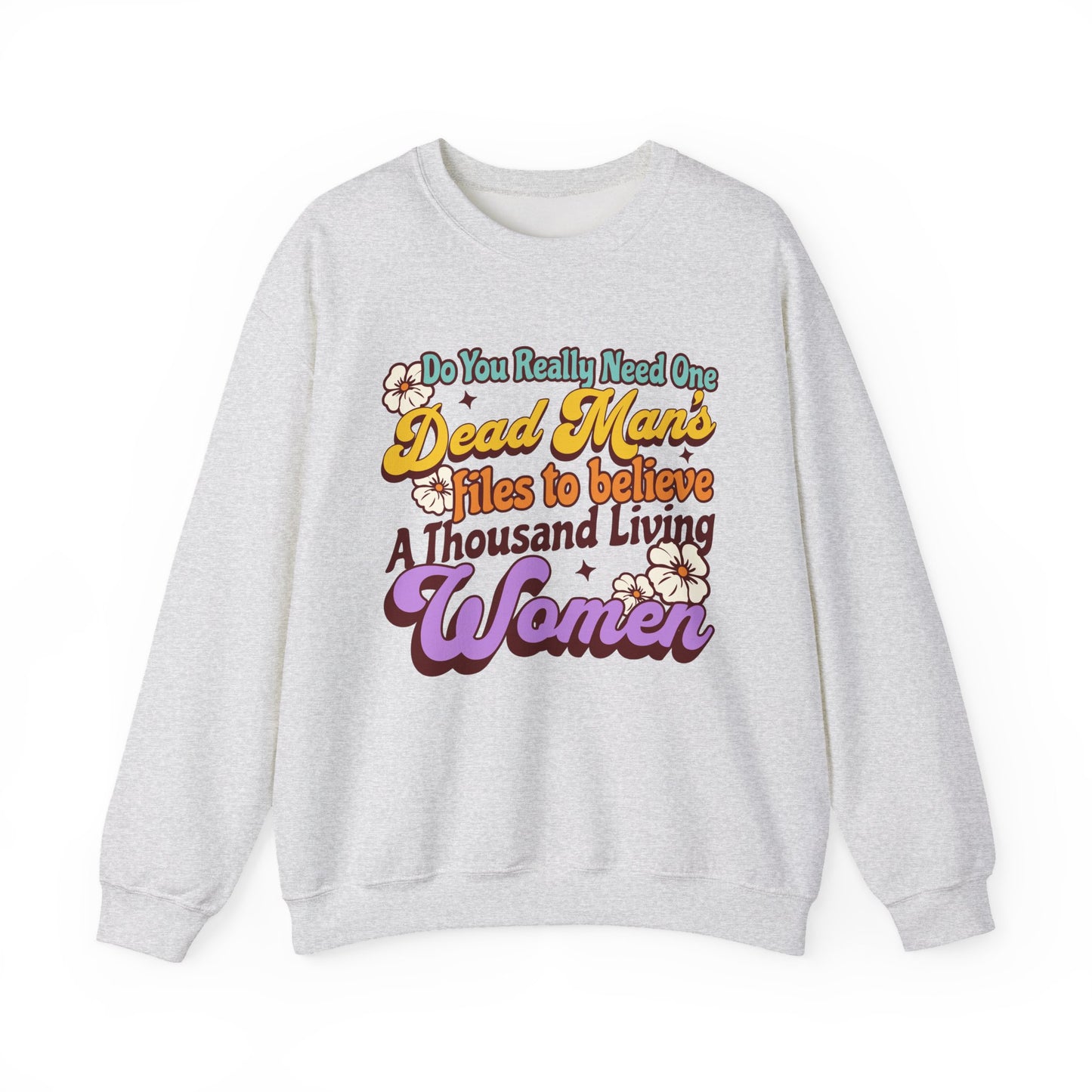 Political Sweatshirt Epstein Files Retro Feminist Graphic