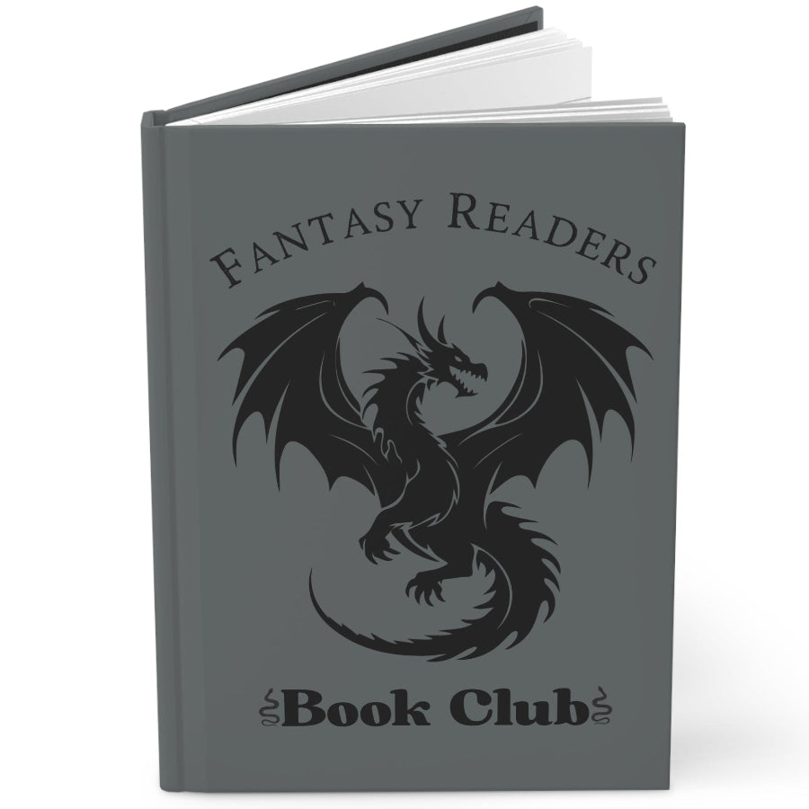Fantasy Readers Book Club Dragon Design Hardcover Journal