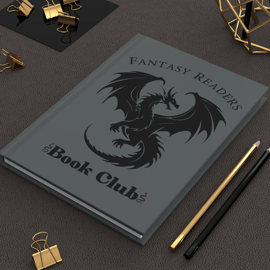 Fantasy Readers Book Club Dragon Design Hardcover Journal