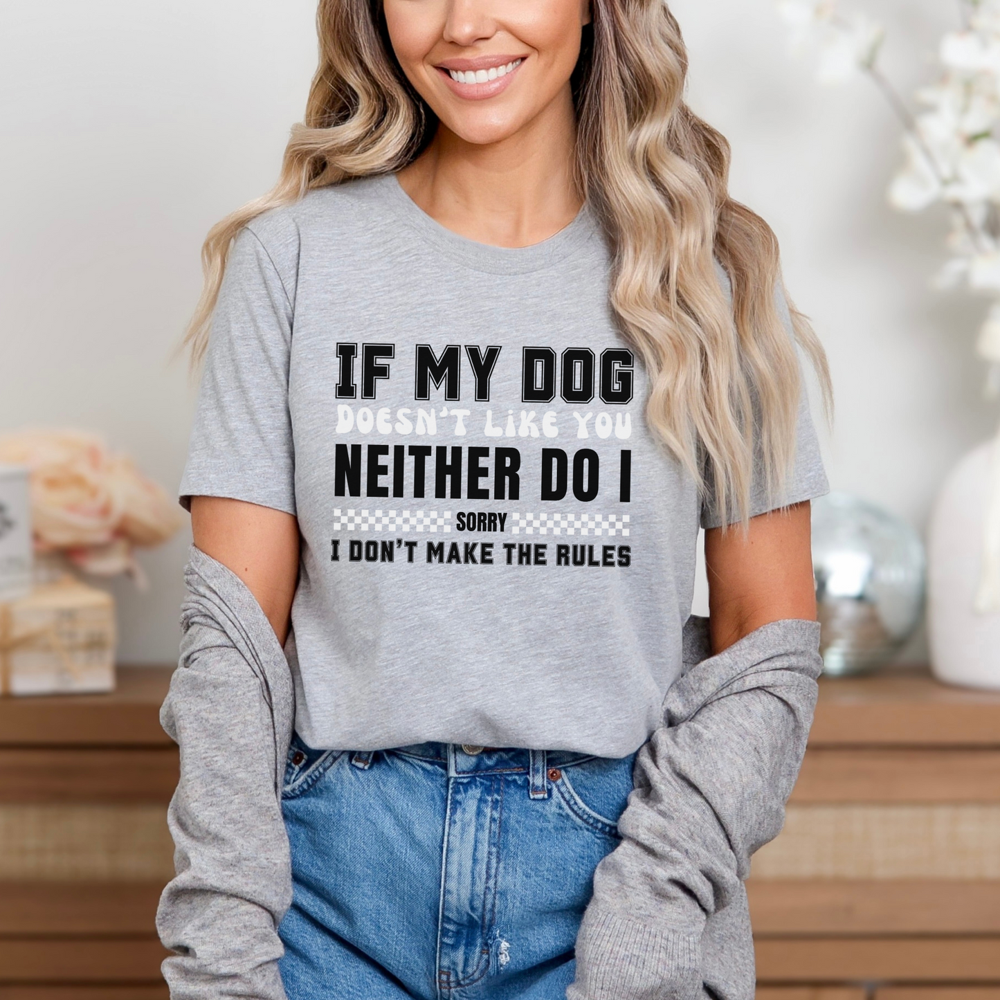 If My Dog Doesn't Like You Humorous Dog Lover Tee