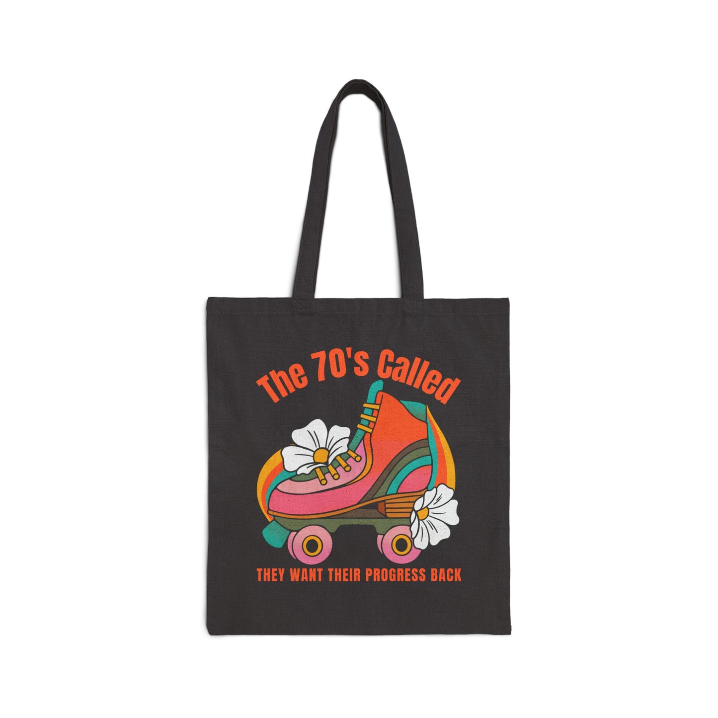 Politically Progressive Retro Feminist Roller Skate Tote Bag