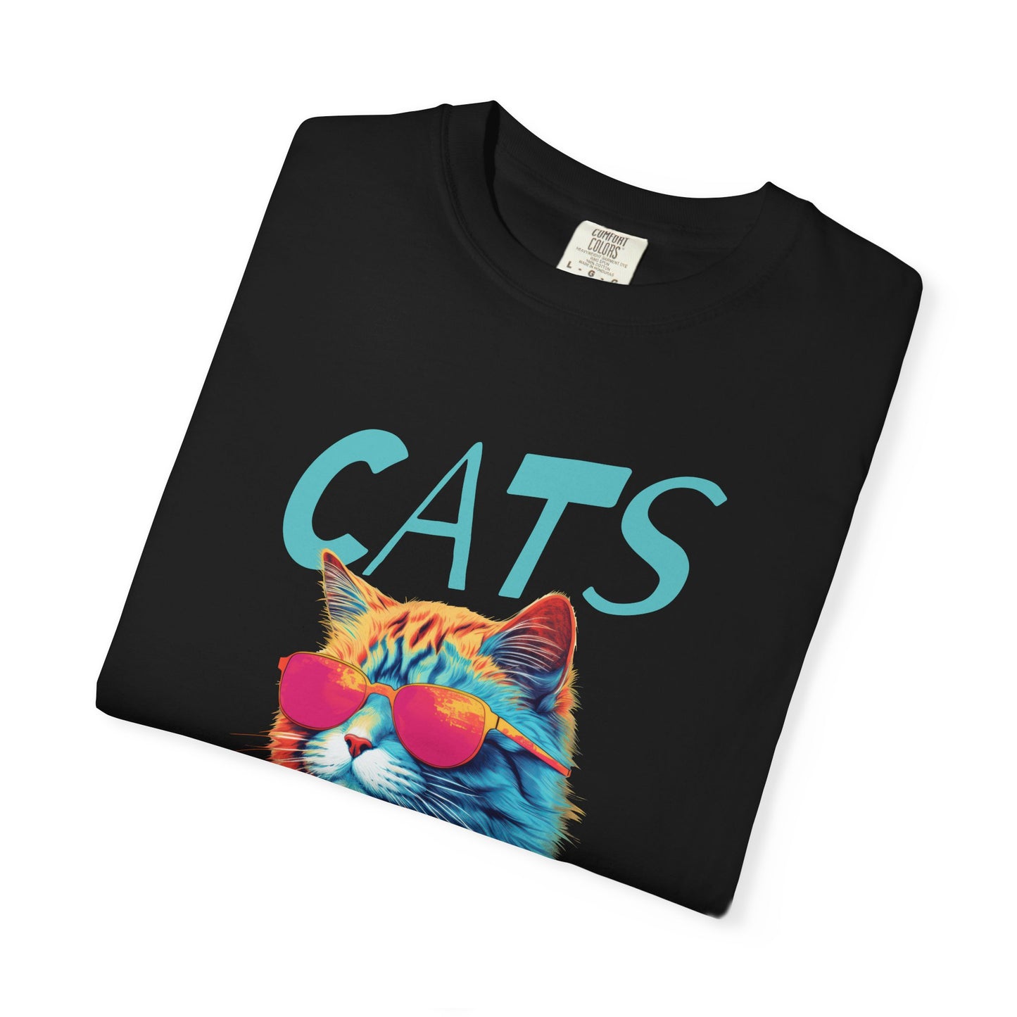 Cats Nine Lives Zero Tolerance Colorful T-Shirt