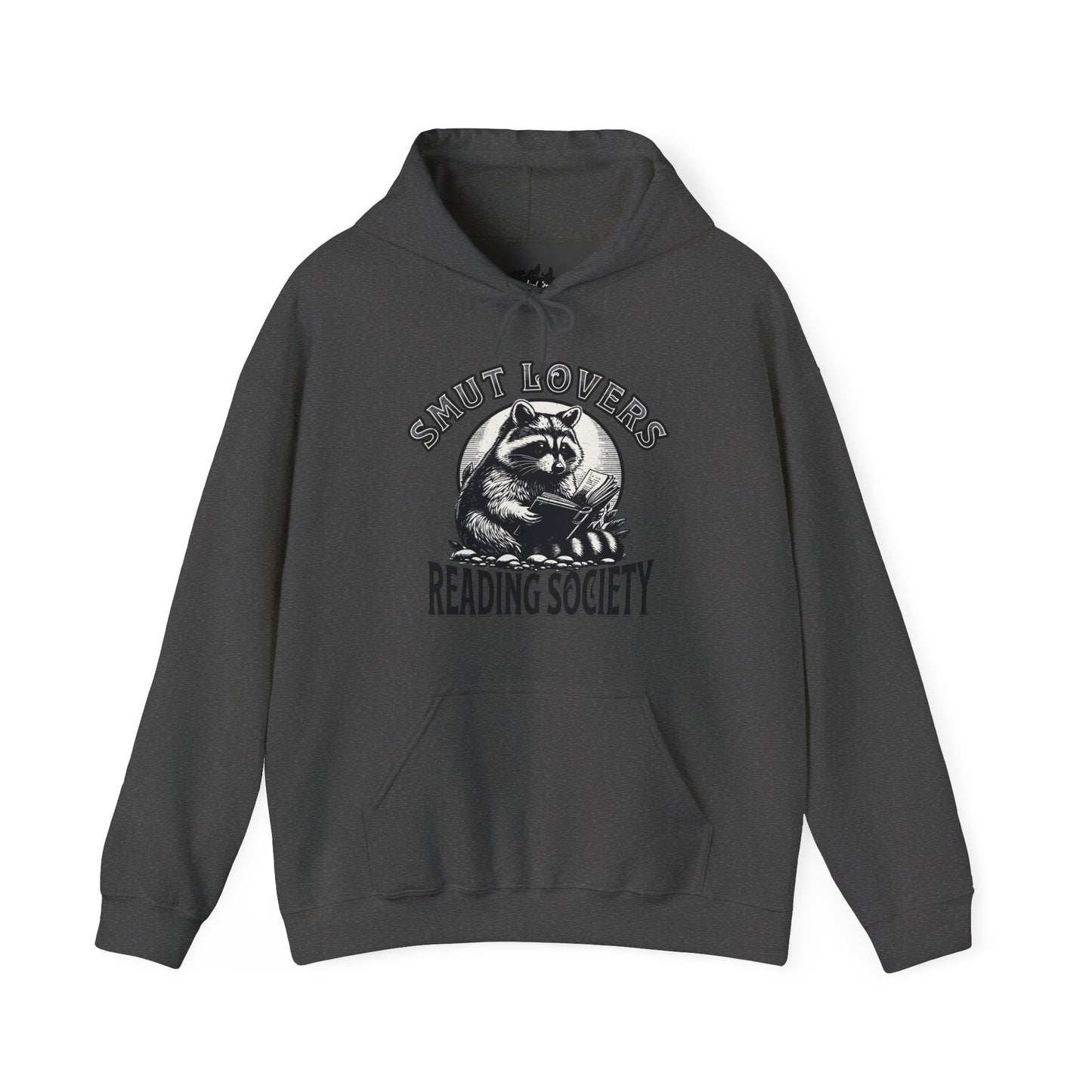 Smut Lovers Reading Society Raccoon-Themed Hooded Sweatshirt