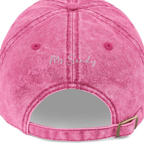 Personalized Teacher Embroidered Vintage Baseball Cap