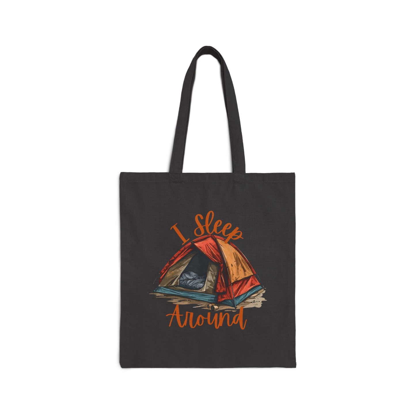 I Sleep Around Camping Tote Bag