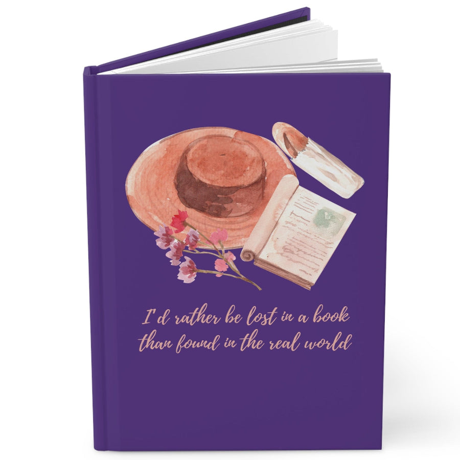 I'd Rather Be Lost in a Book Hat Literary Travel Notebook
