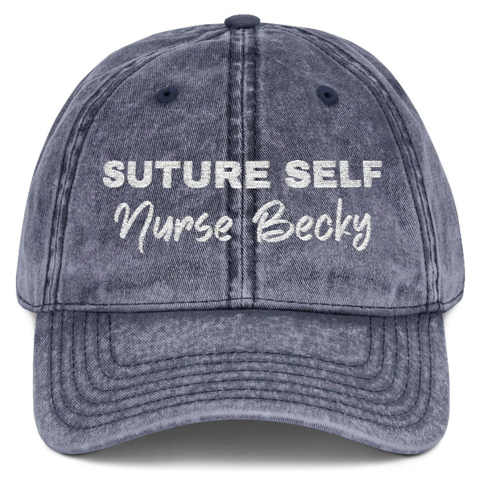 Customized Nurse Medical Staff Vintage Embroidered Cap