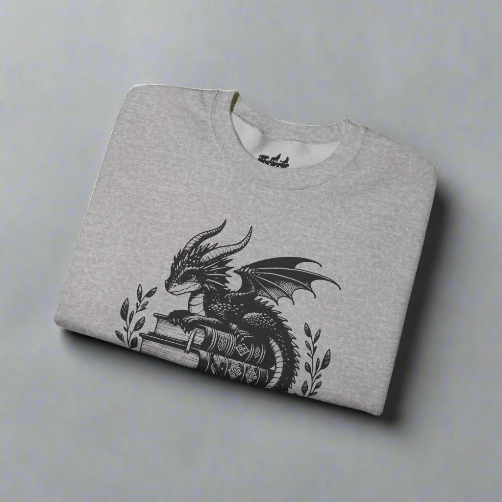 Dragon Graphic Read Books Be Weird - Gildan Sweatshirt