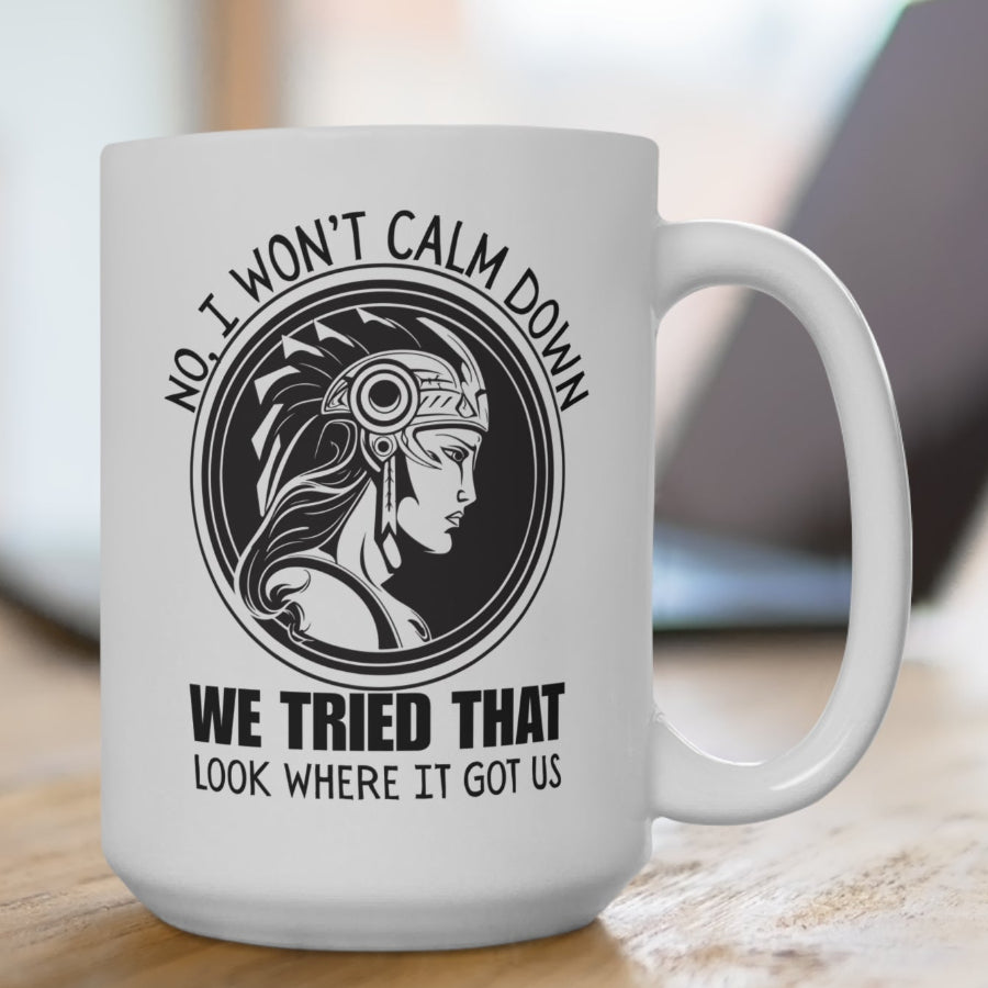 Athena Goddess of War Feminist Political Mug