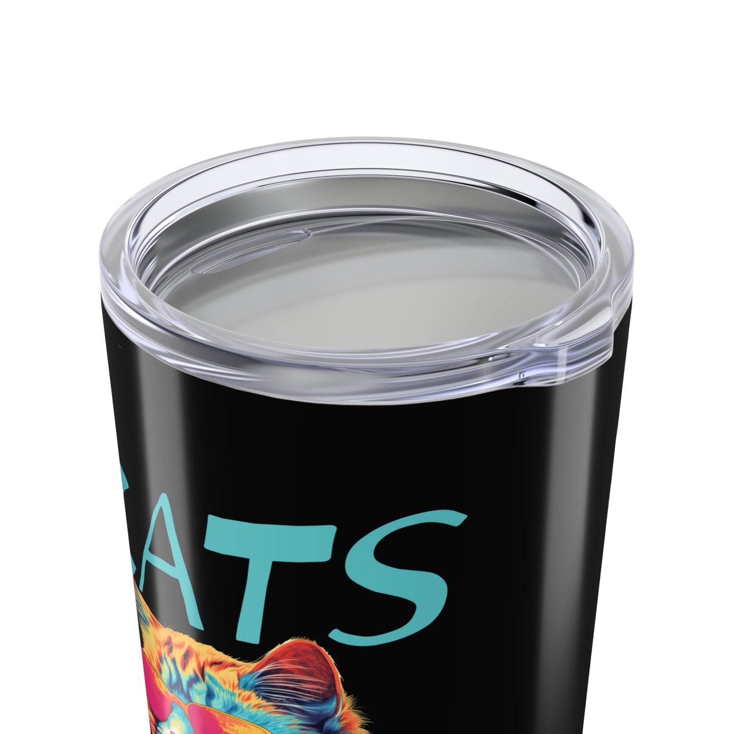 Cats Nine Lives Zero Tolerance Colorful Cat 20 oz Tumbler