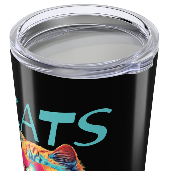 Cats Nine Lives Zero Tolerance Colorful Cat 20 oz Tumbler