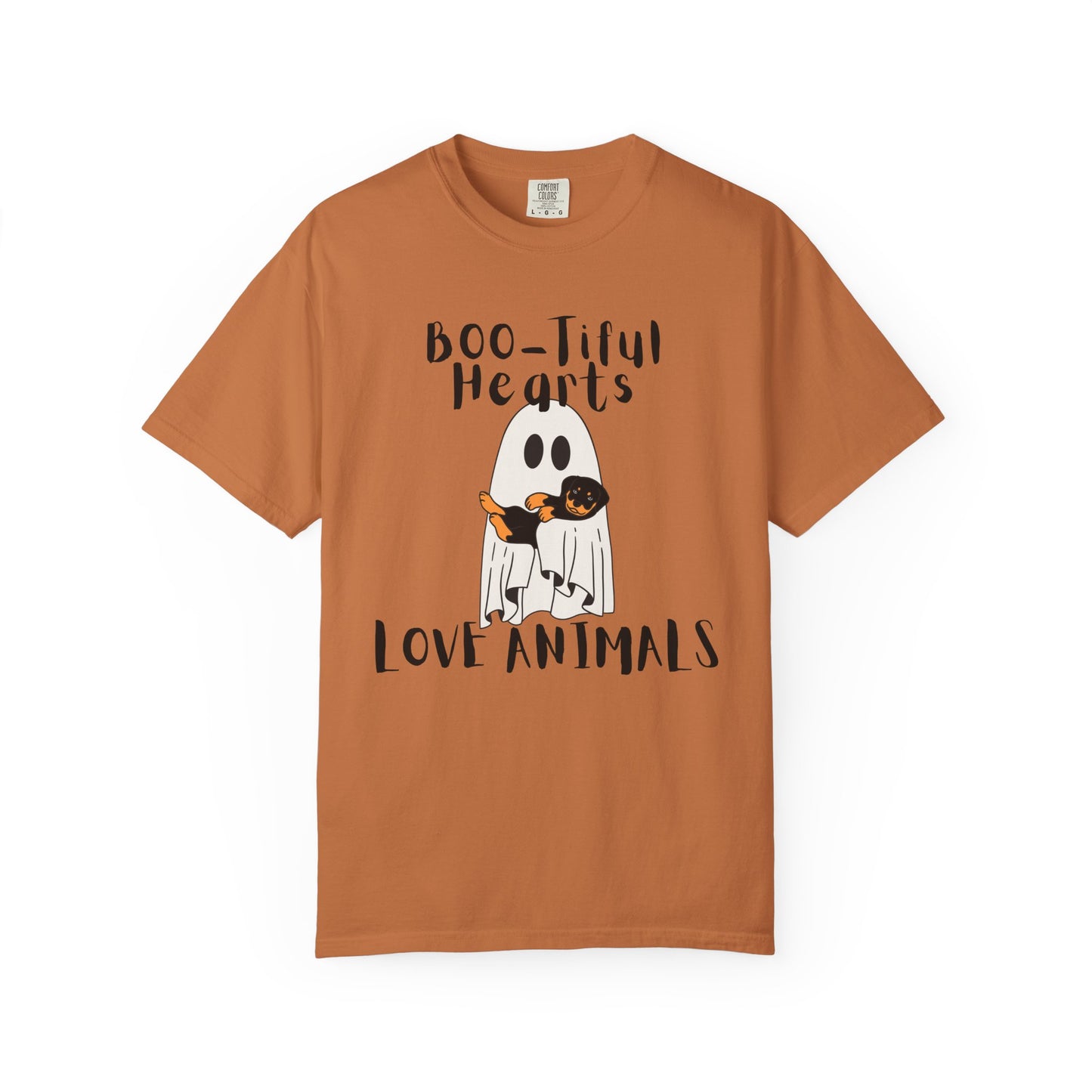 Boo-tiful Hearts Love Animals Halloween T-shirt