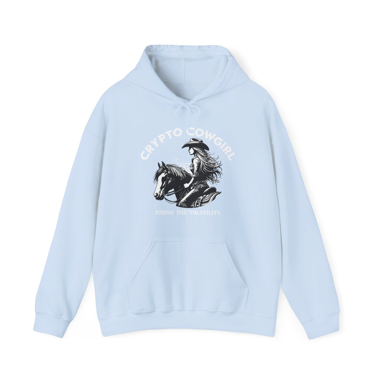 Crypto Cowgirl Hoodie, Ideal Gift for Techy Bitcoin Lover