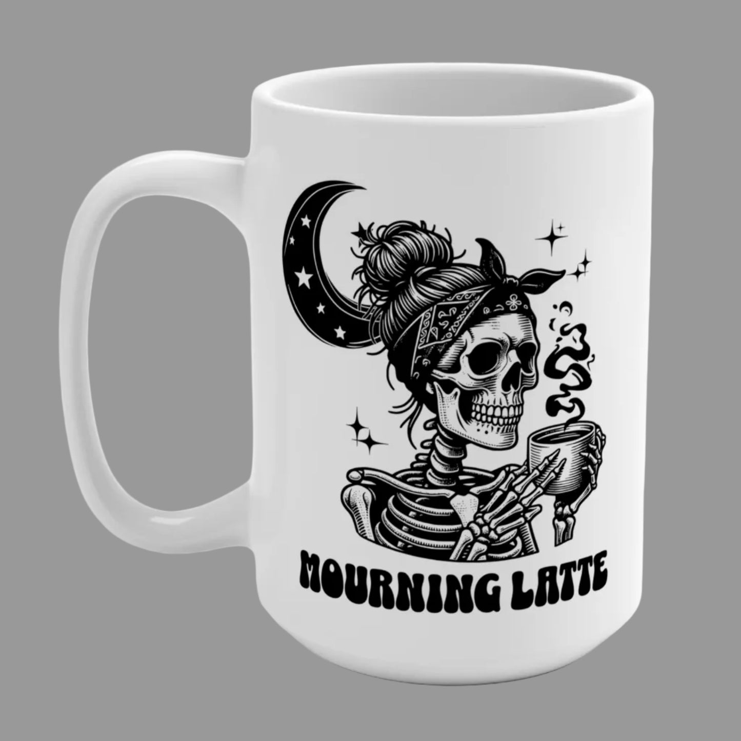 Mourning Latte Grief 15 oz Coffee Mug