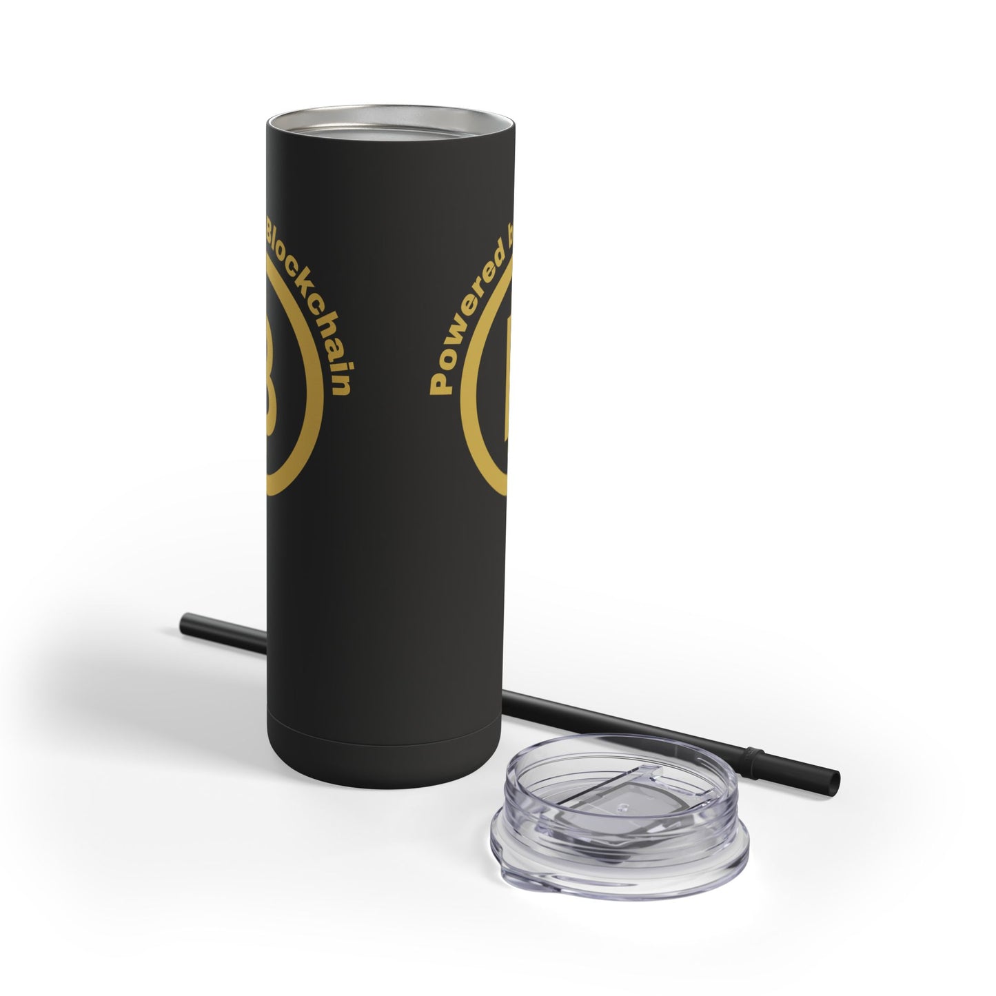 Powered by Blockchain 20oz Crypto Matte Tumbler