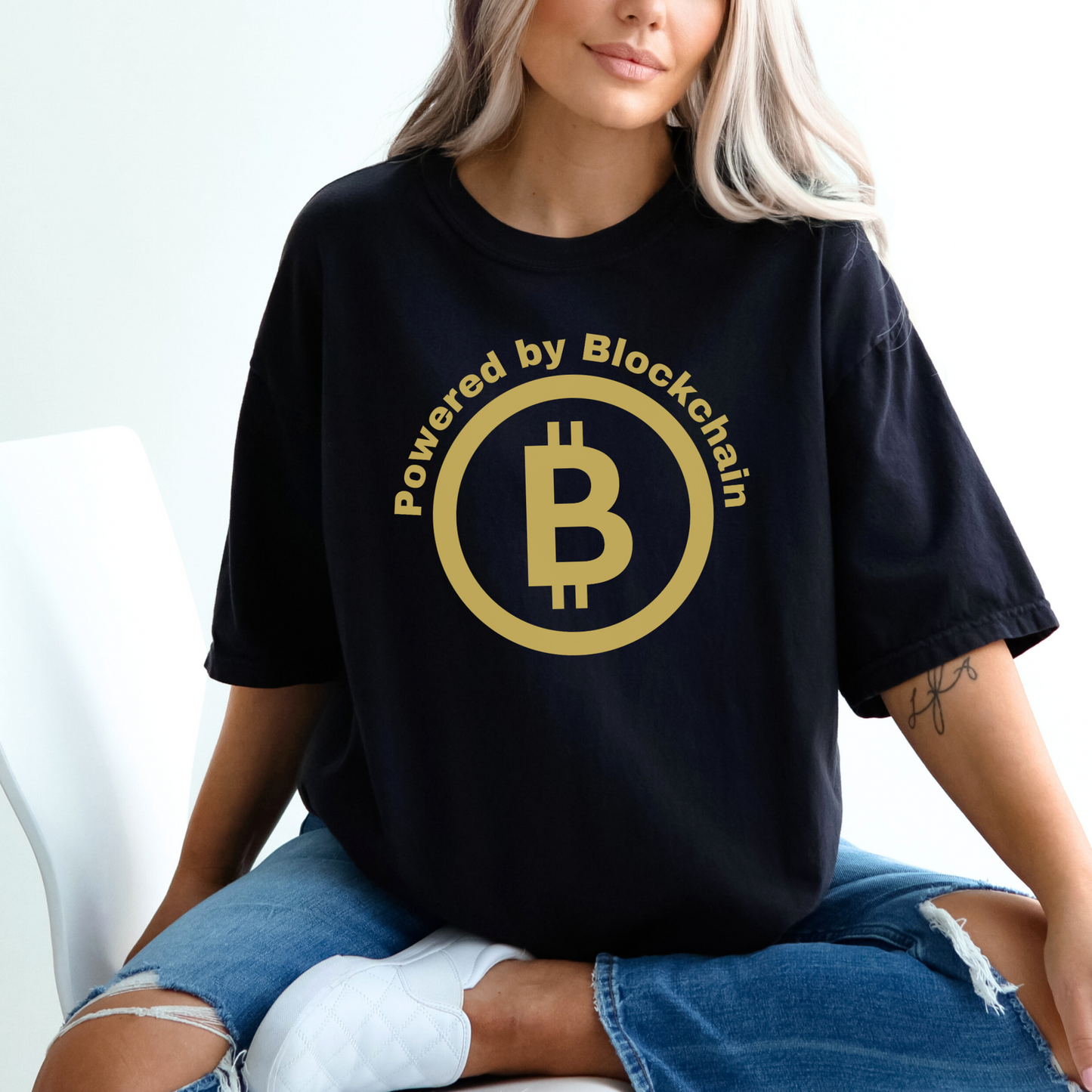 Powered by Blockchain Graphic T-Shirt