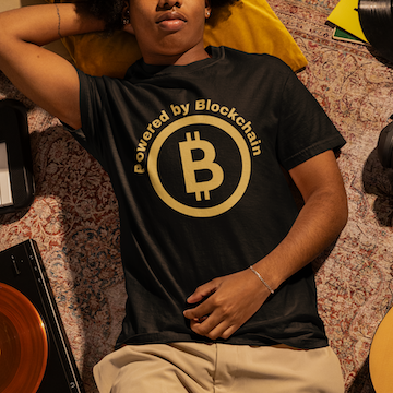 Powered by Blockchain Graphic T-Shirt