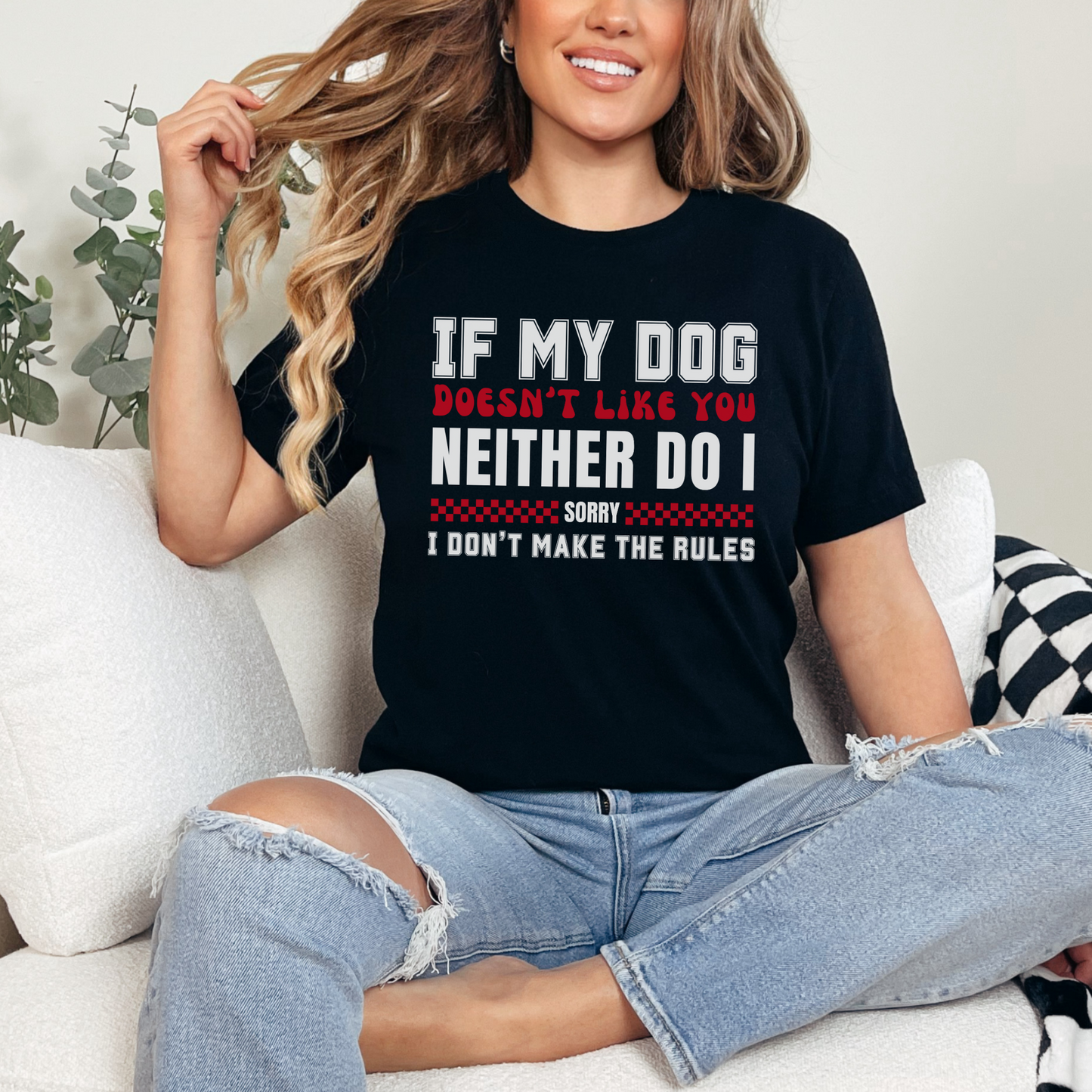 If My Dog Doesn't Like You Humorous Dog Lover Tee