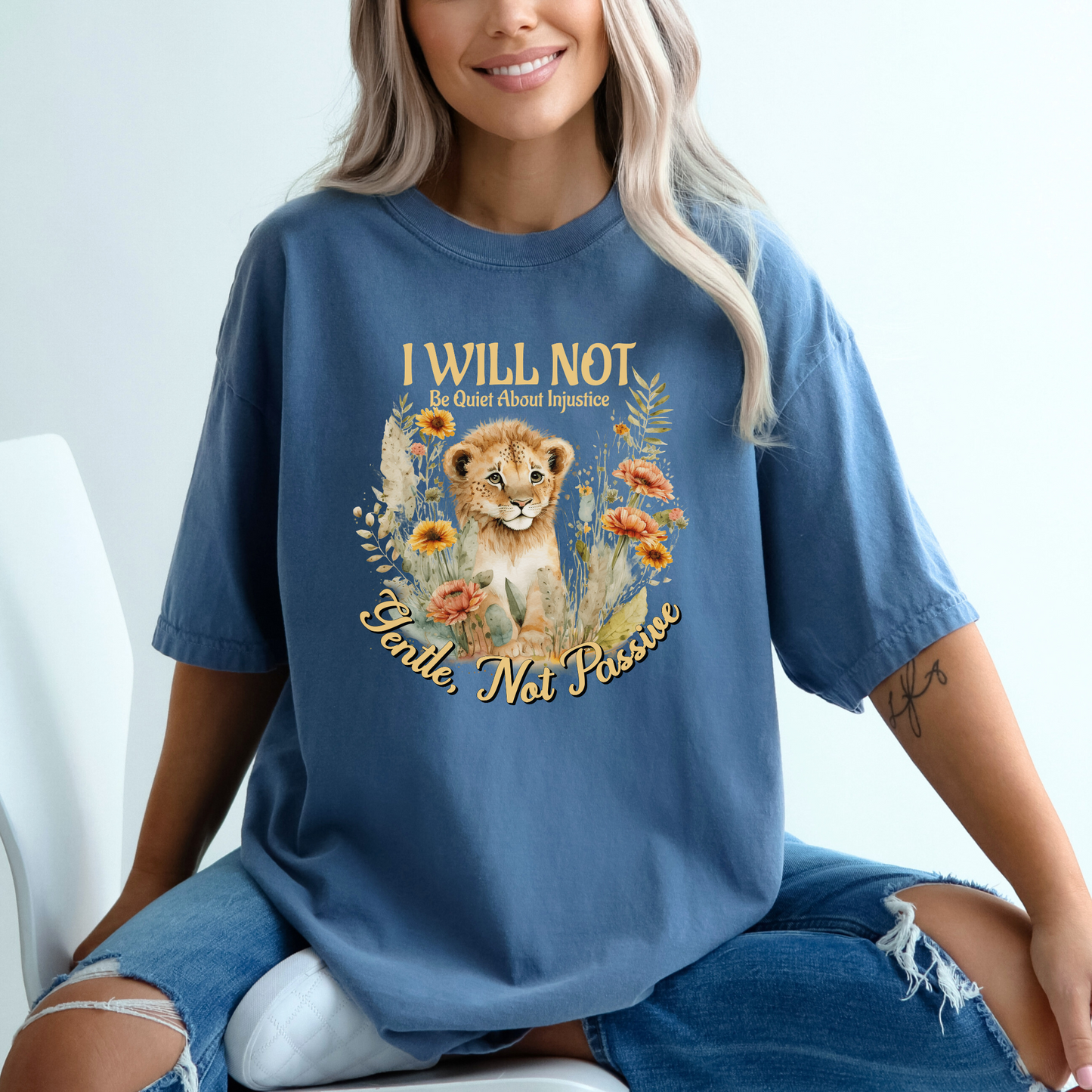 Lion-Themed Activist T-Shirt