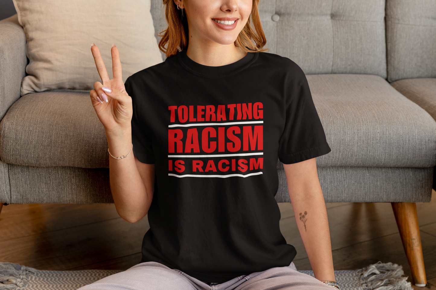 Tolerating Racism is Racism Unisex Statement T-Shirt