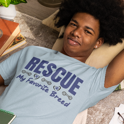 My Favorite Breed Rescue Dog Lover Comfort Colors T-Shirt