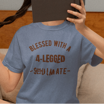 Blessed with a 4-Legged Soulmate Comfort Colors T-Shirt