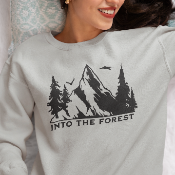 Into the Forest Nature Lover Crewneck Sweatshirt