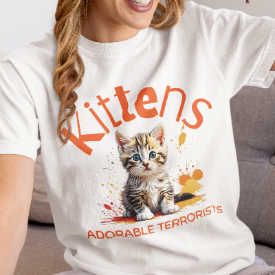 Kittens Adorable Terrorists Comfort Colors T-Shirt