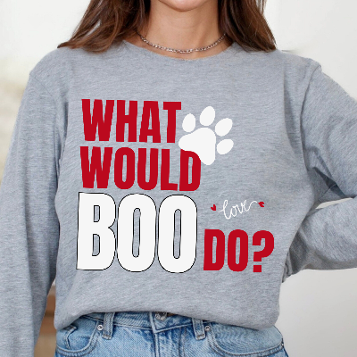 Hey Boo Dog Lover Long Sleeve T-Shirt