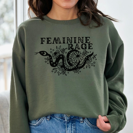 Feminine Rage Crewneck Sweatshirt
