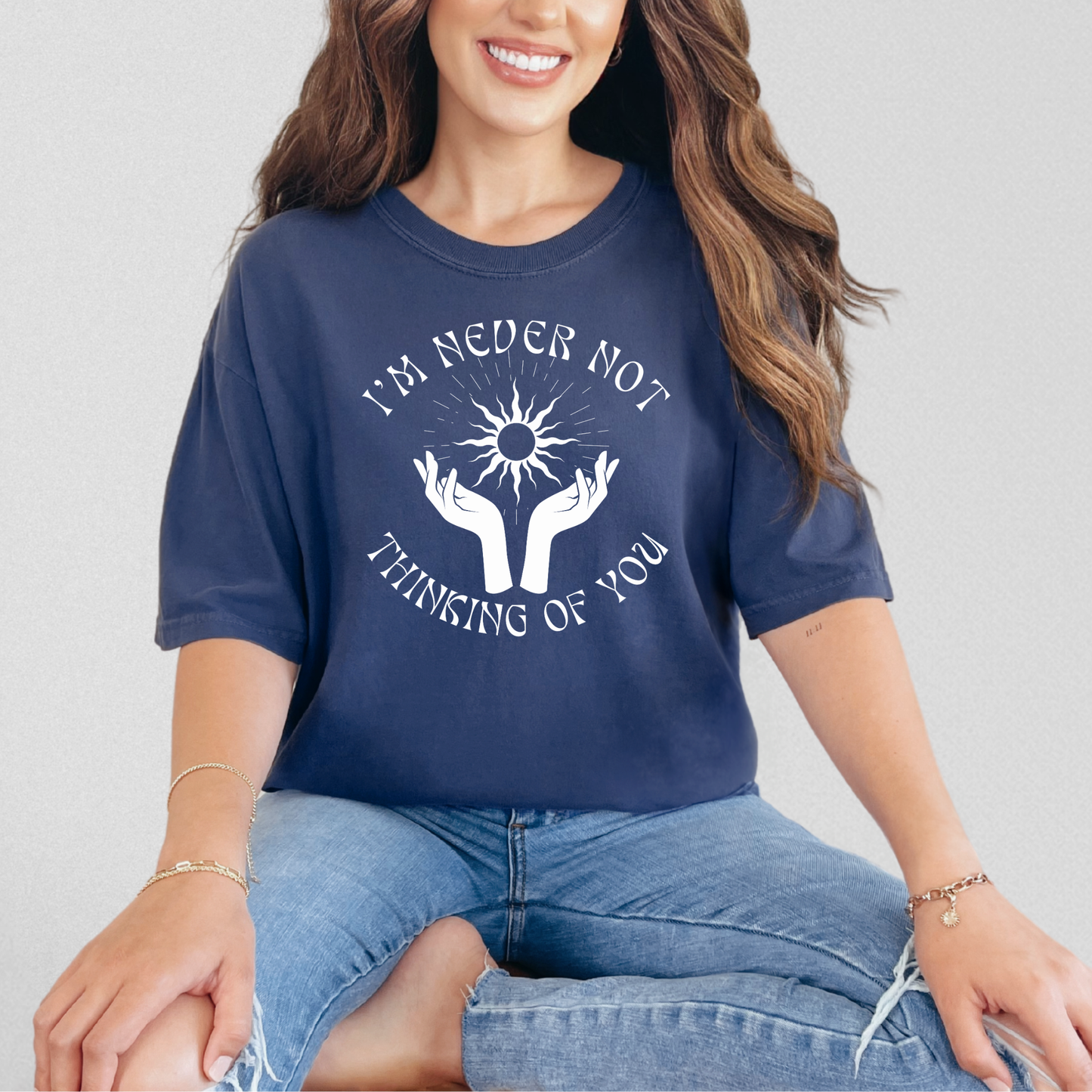 I’m Never Not Thinking of You Mystic-Themed Grief T-Shirt