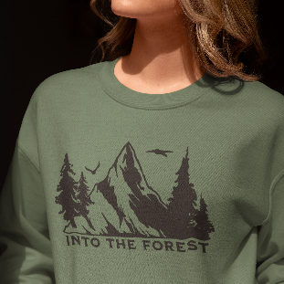 Into the Forest Nature Lover Crewneck Sweatshirt