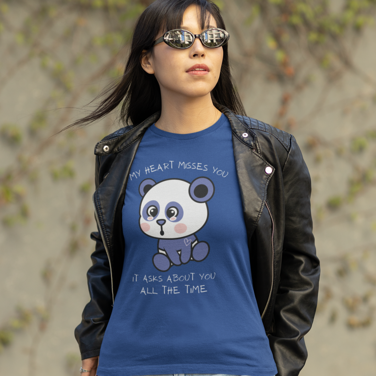 My Heart Misses You Adorable Bear Graphic Grief T-Shirt