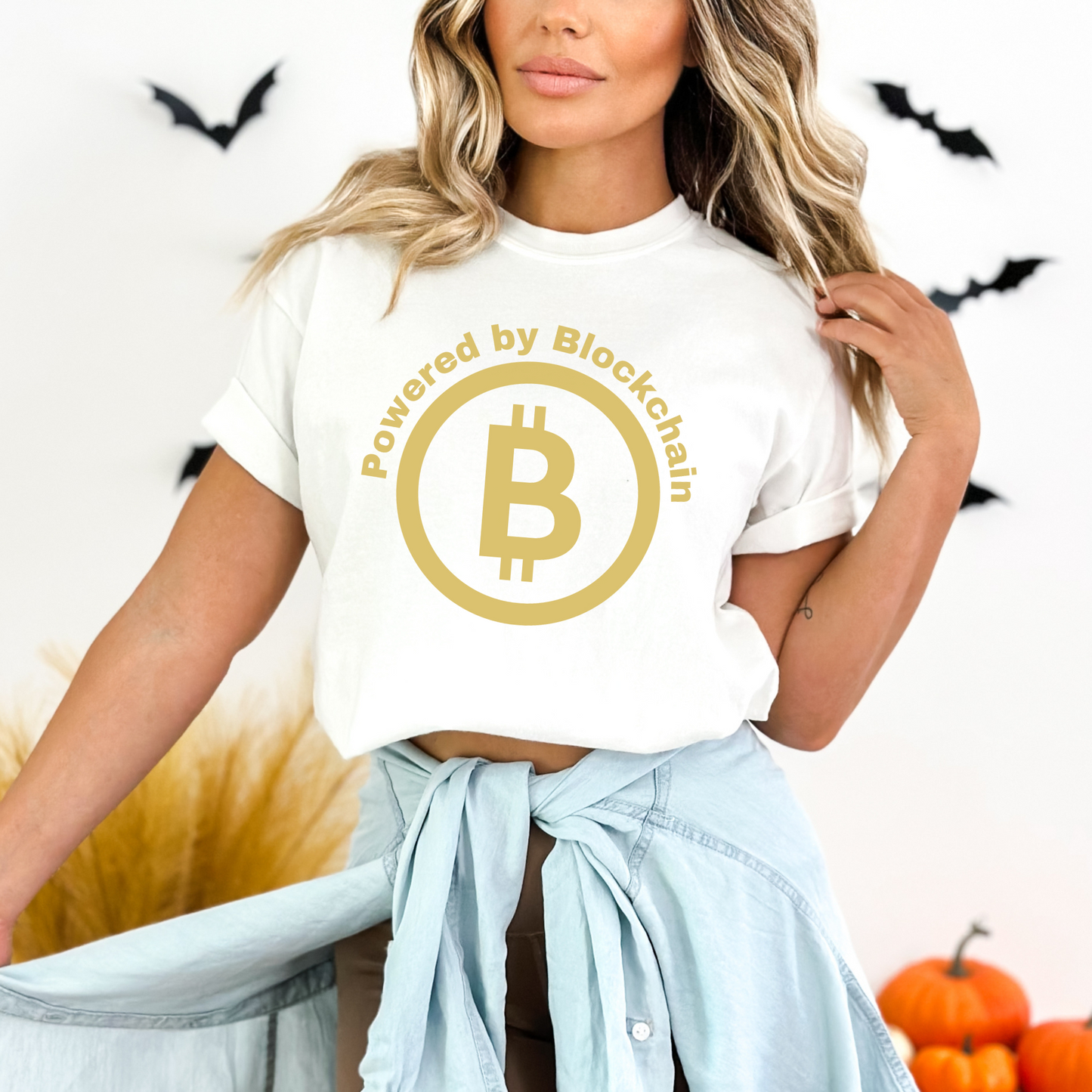 Powered by Blockchain Graphic T-Shirt