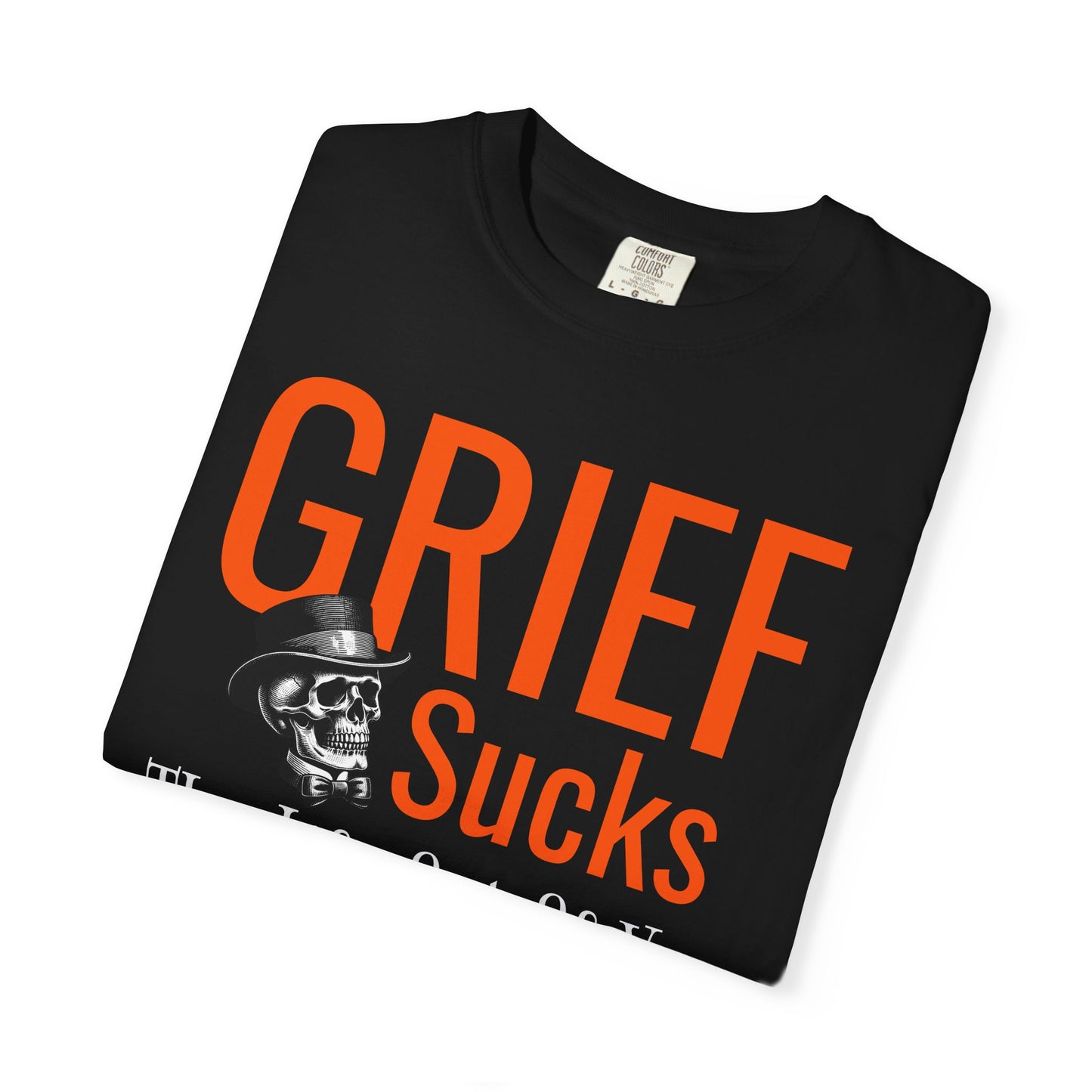 Grief Sucks Skull and Top Hat T-Shirt