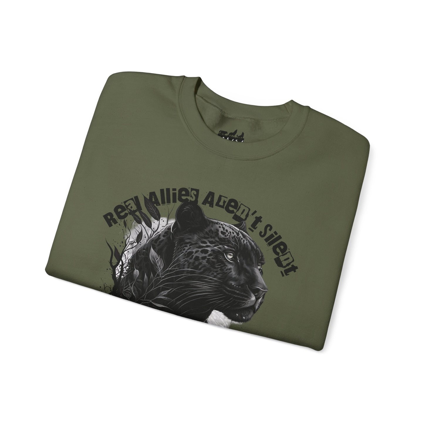 Real Allies Aren't Silent Panther Graphic Sweatshirt