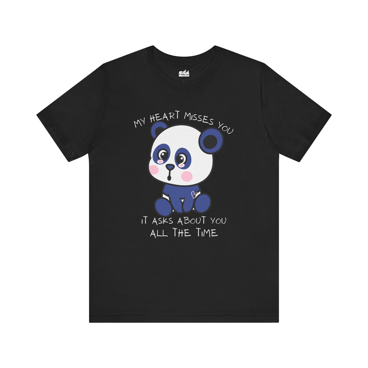 My Heart Misses You Adorable Bear Graphic Grief T-Shirt