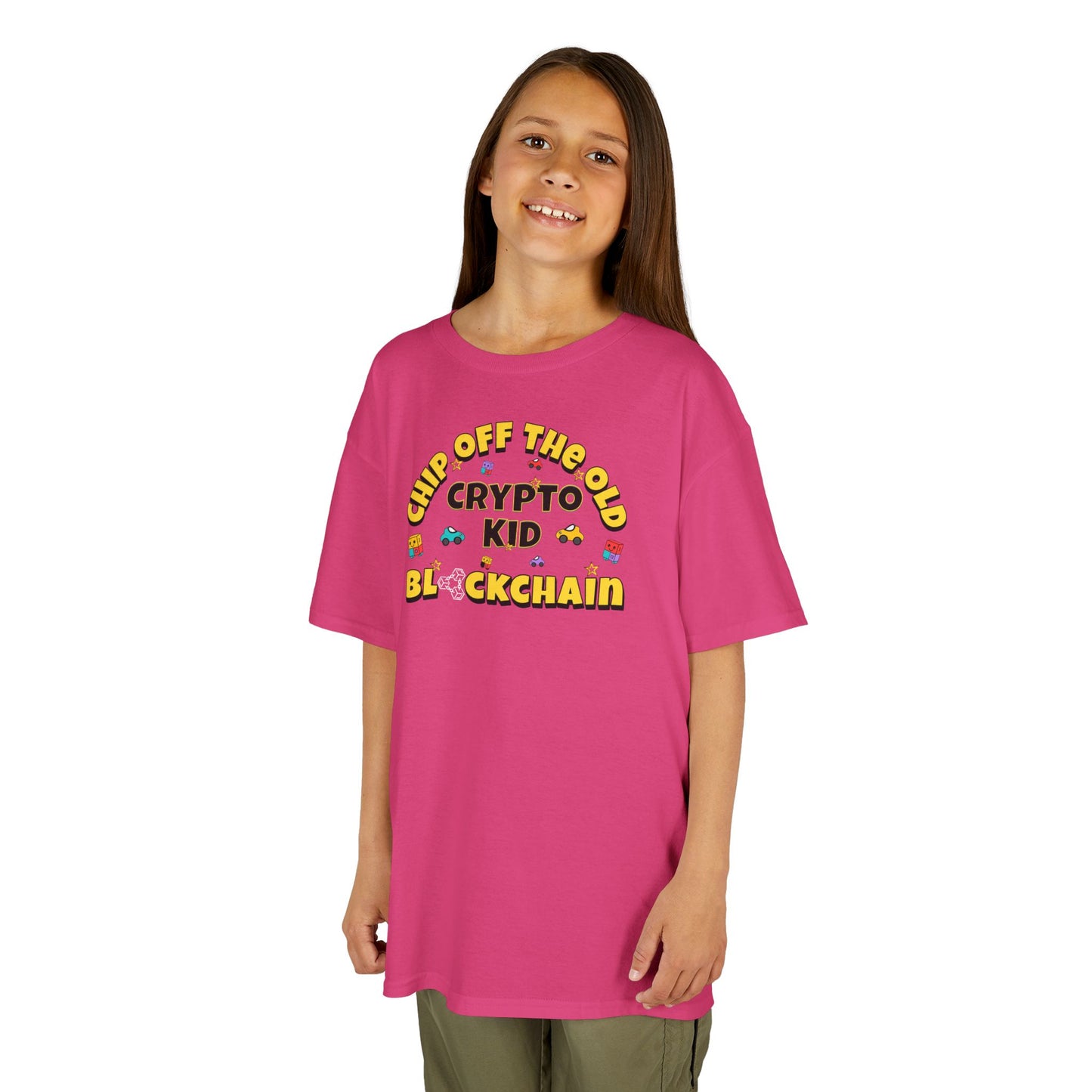 Chip off the old Blockchain Kids Heavy Cotton™ Tee