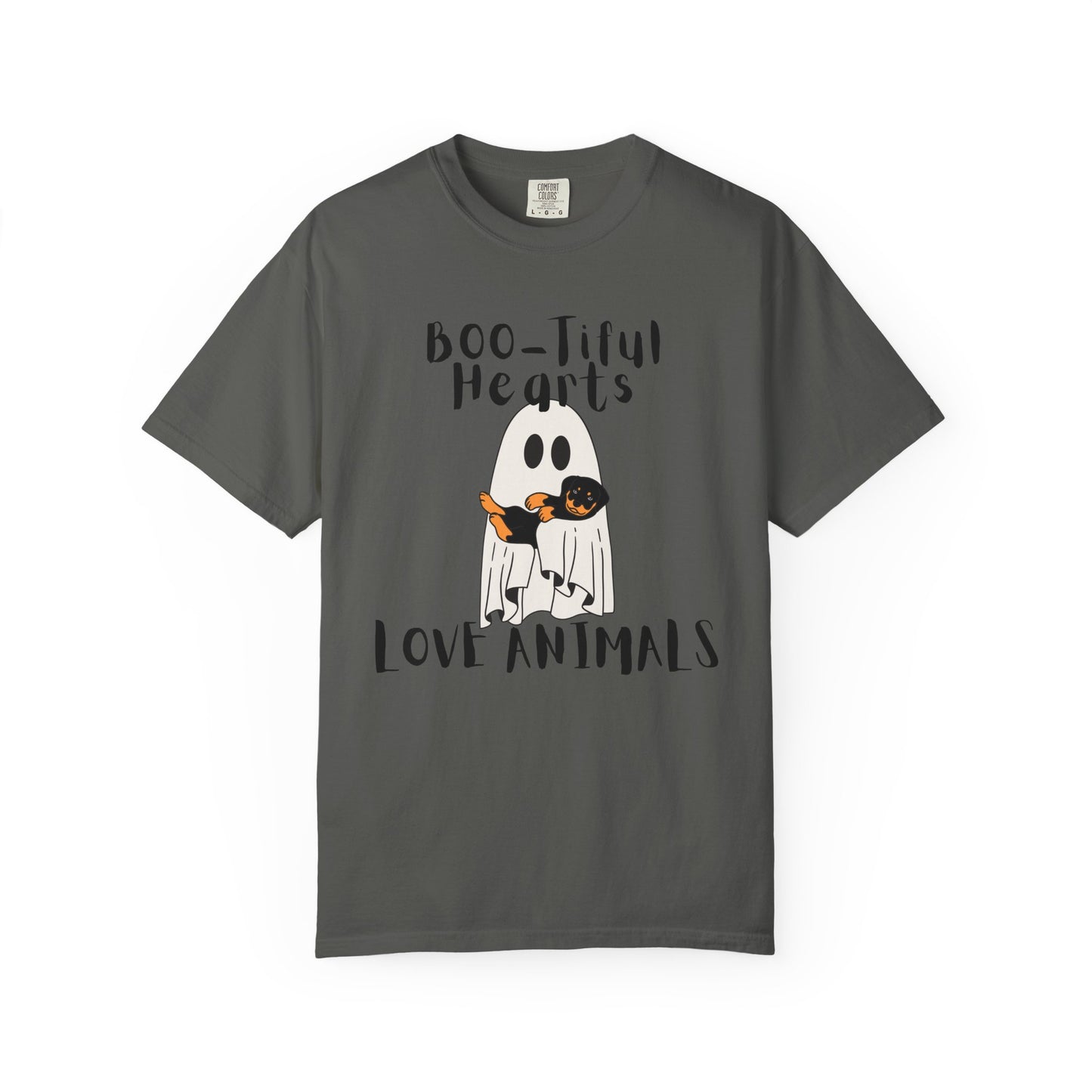 Boo-tiful Hearts Love Animals Halloween T-shirt