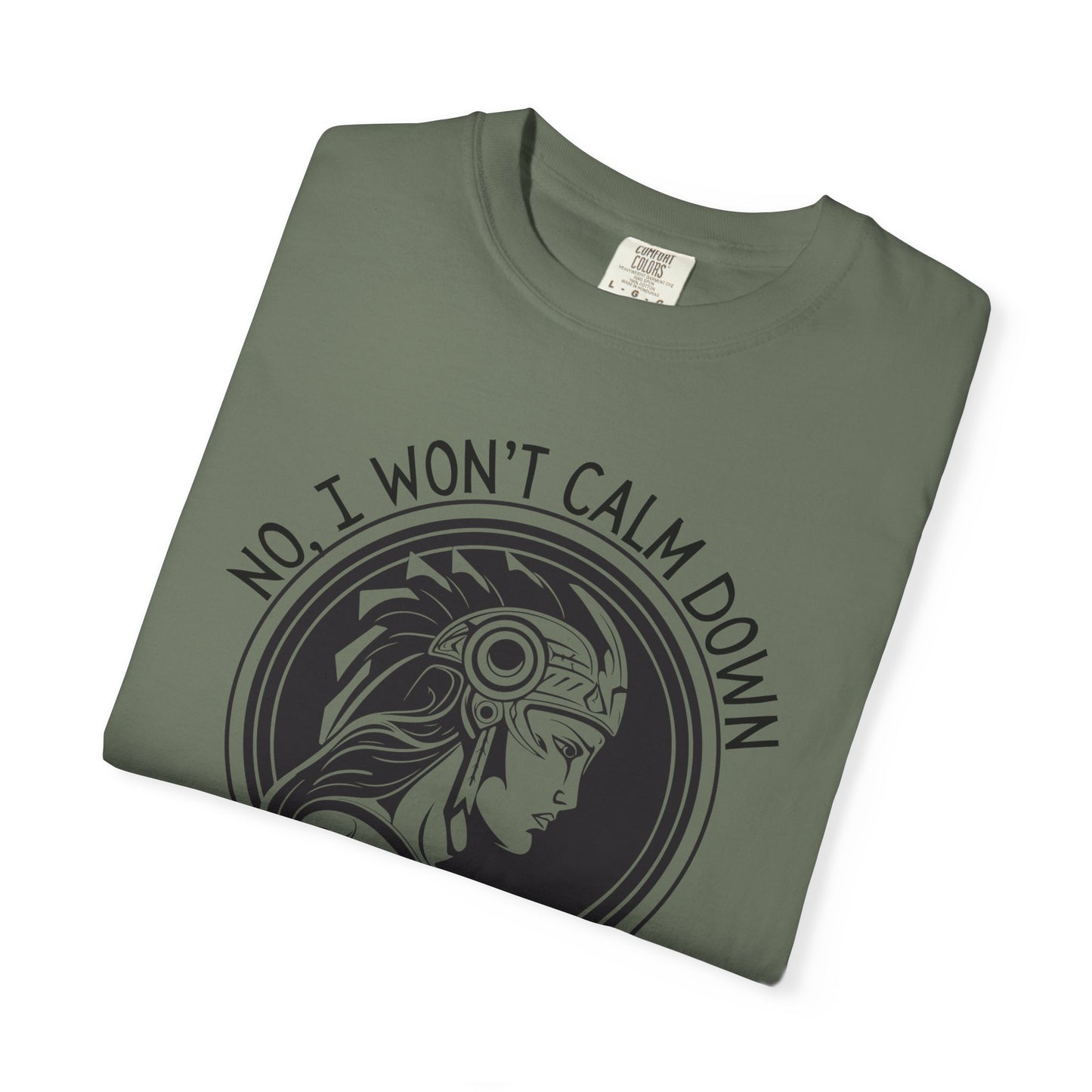 Activist No I won't calm Down Athena Goddess of War Graphic T-shirt