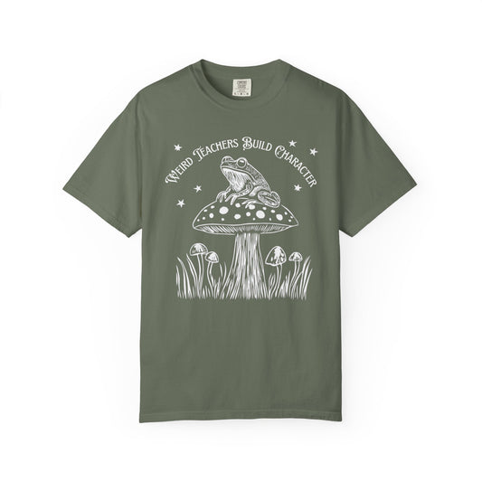"Weird Teachers Build Character" — Frog & Toadstool Tee