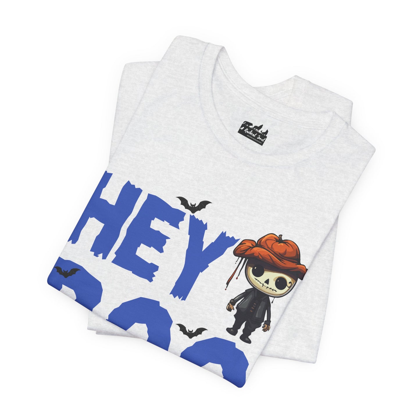 Hey Boo Spooky Halloween Skeleton Fun Tee