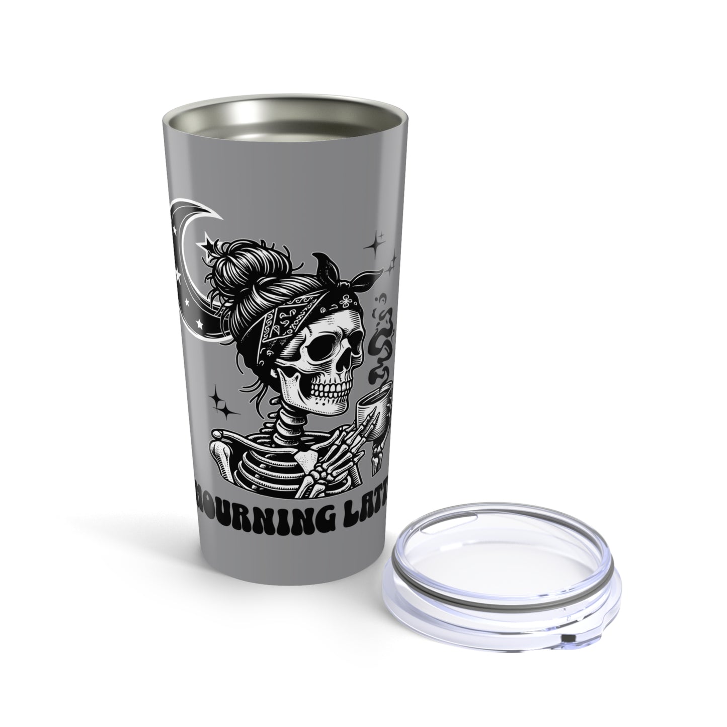 Mourning Latte Skeleton Tumbler 20 oz