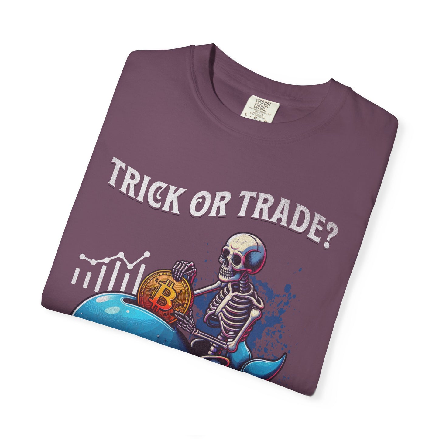 Trick or Trade Halloween Crypto Whale T-shirt