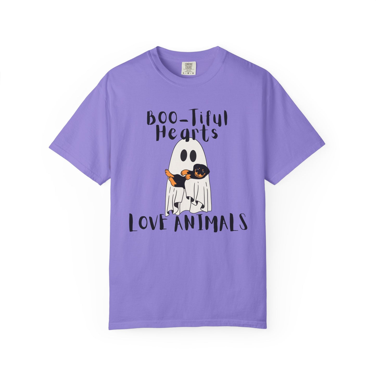 Boo-tiful Hearts Love Animals Halloween T-shirt
