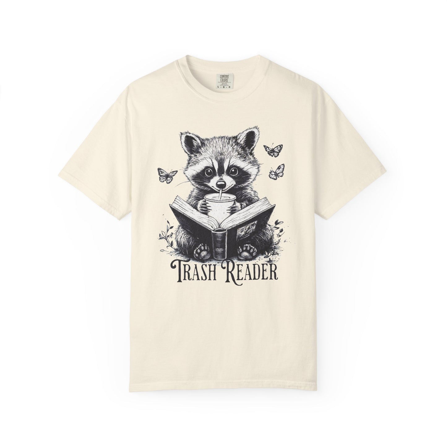 Trash Reader Raccoon Comfort Colors T-Shirt