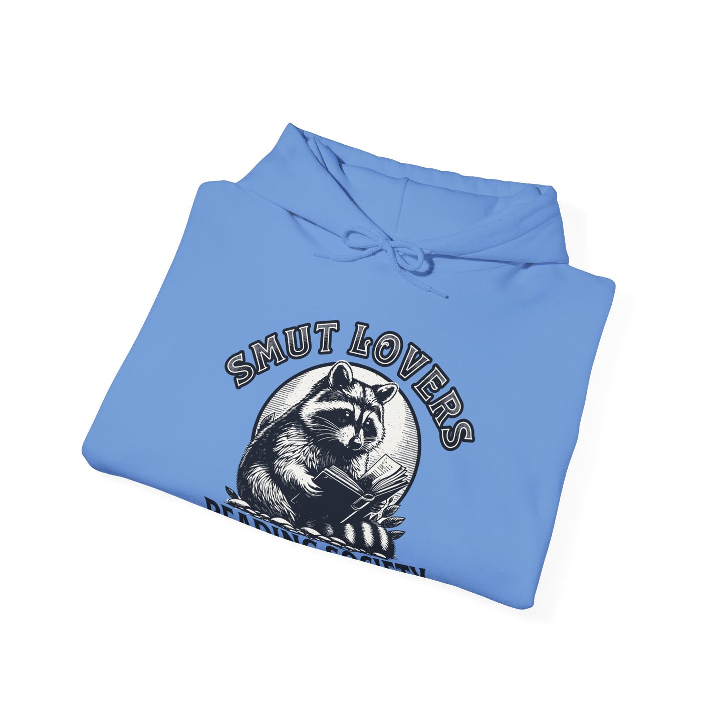 Smut Lovers Reading Society Raccoon-Themed Hooded Sweatshirt